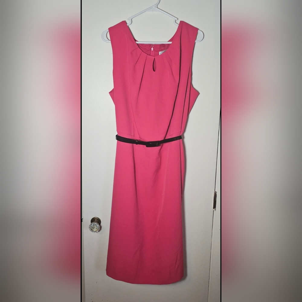 Jones New York Pink Sheath Dress 2OW EUC